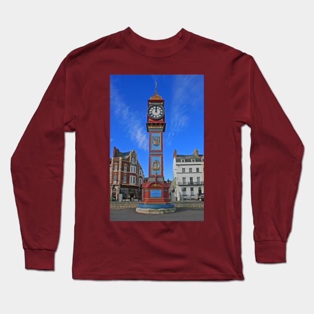 Jubilee Clock Tower, Weymouth, January 2023 Long Sleeve T-Shirt by RedHillDigital